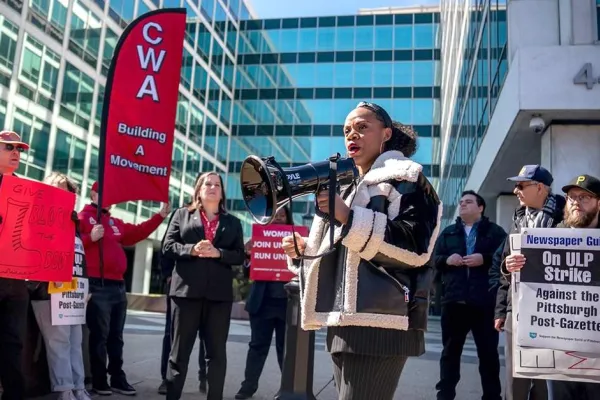 PPG Strikers Rally at C-SPAN HQ