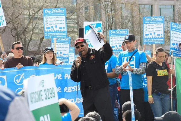 Claude Cummings at UPTE Strike