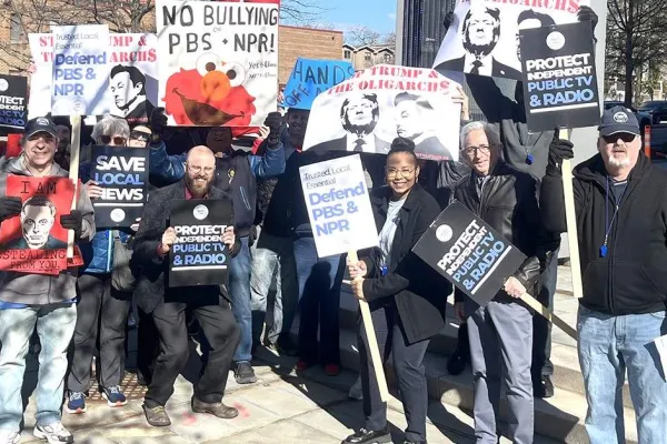 NABET-CWA Rallies Against DOGE Cuts to Public Media