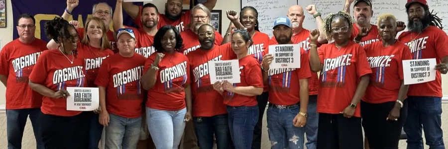 CWA Local 2201 showing solidarity