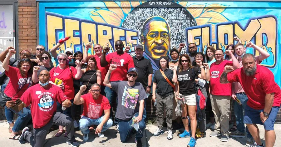 CWAers at George Floyd Plaza