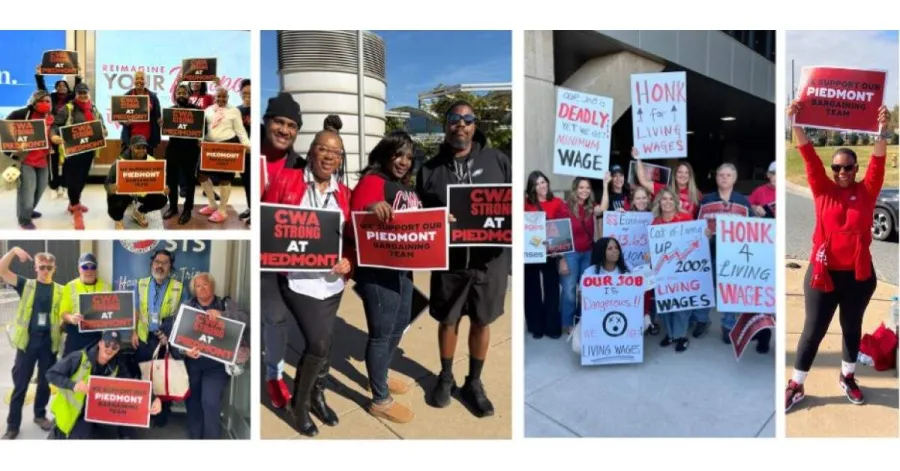 Piedmont Airline Workers Picket