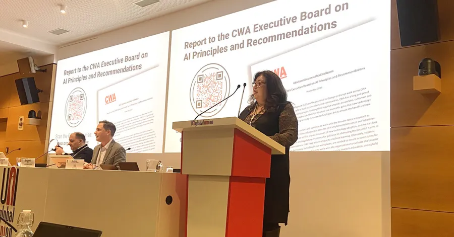 Sylvia J. Ramos Speaking About A.I. in Geneva