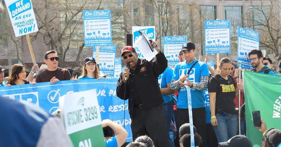 Claude Cummings at UPTE Strike
