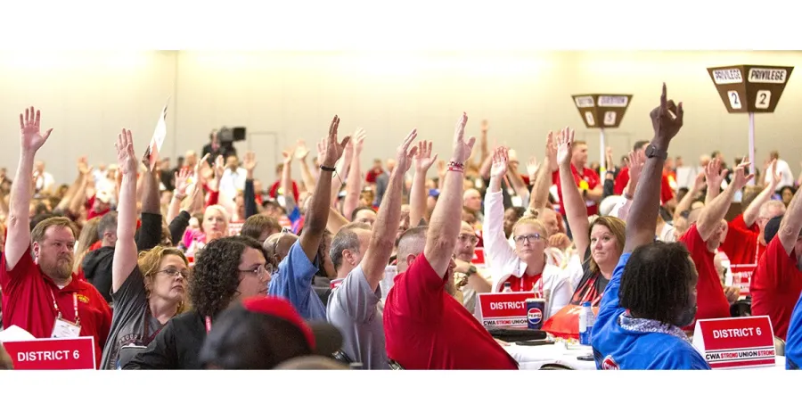 CWA Delegates Vote on Resolutions at 80th Convention