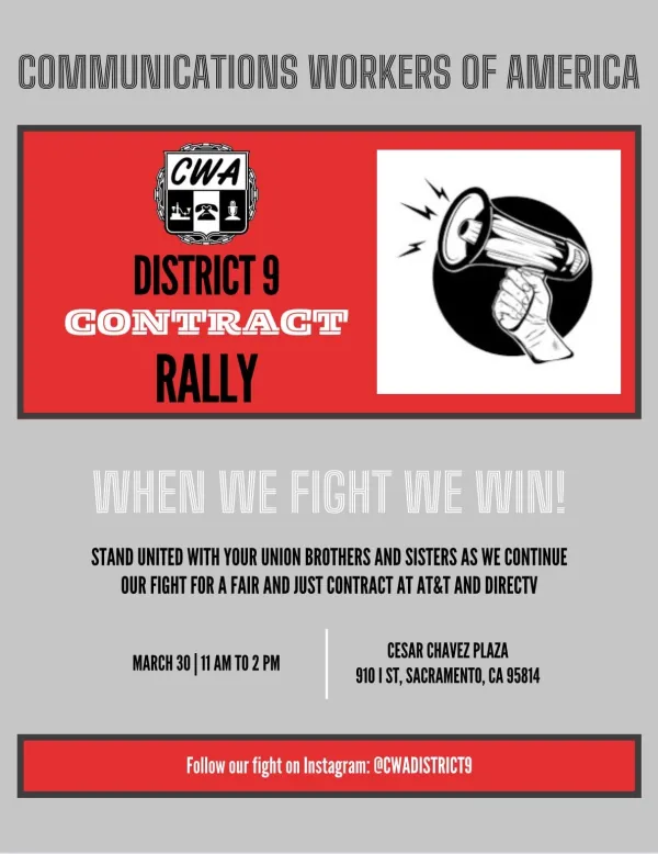 District 9 Contract Rally