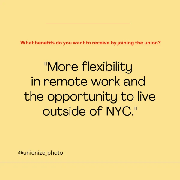 more flexibility in remote work and the opportunity to live outside of NYC